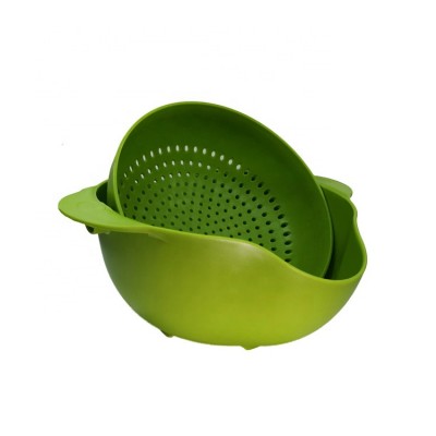 Deep Colander Fruit Vegetable Strainer Containers Organizer Storage Sieve Washing Plastic Basket